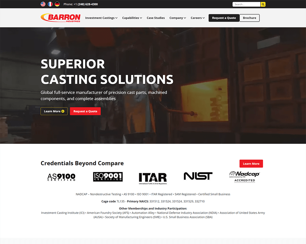 Barron Industries - Portfolio | Momentum
