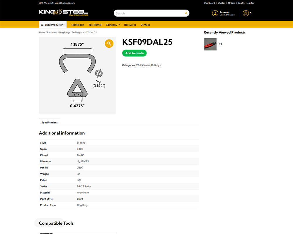 King Steel Fasteners - Portfolio