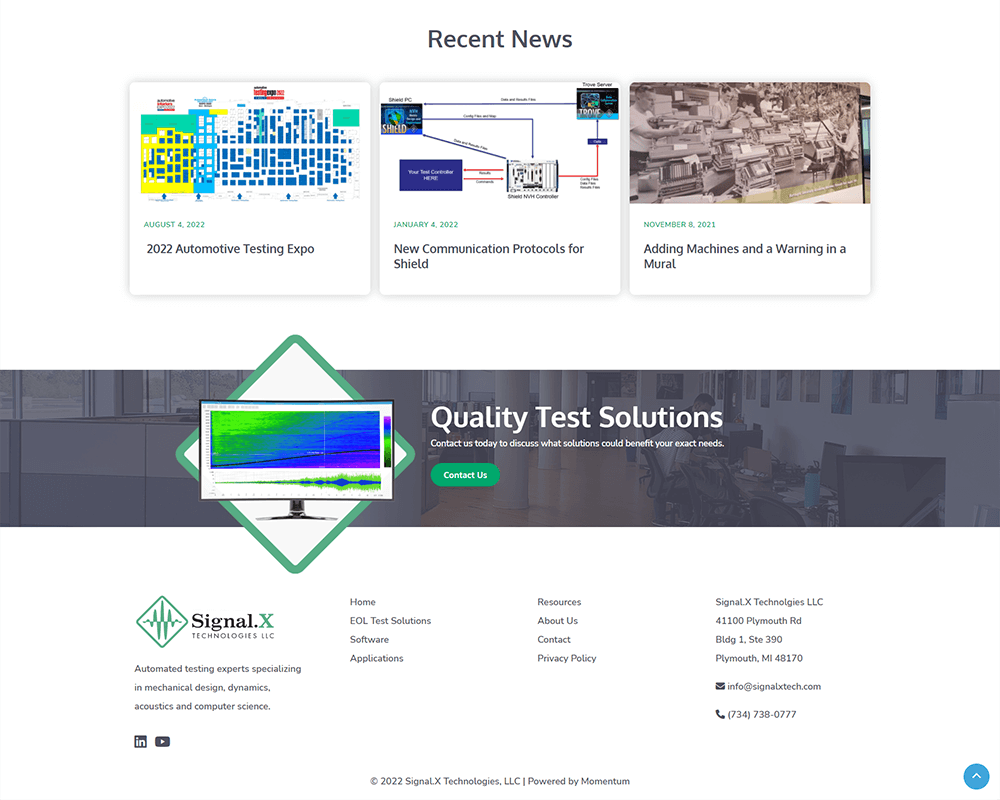 Signal.X Technologies LLC Portfolio Momentum