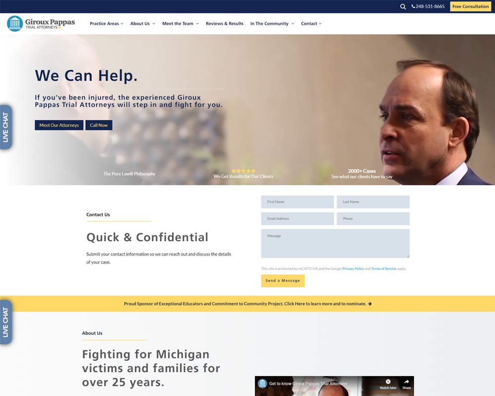 Giroux Pappas Trial Attorneys Portfolio Momentum